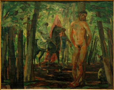 Sebastian with Rider I by Albert Weisgerber